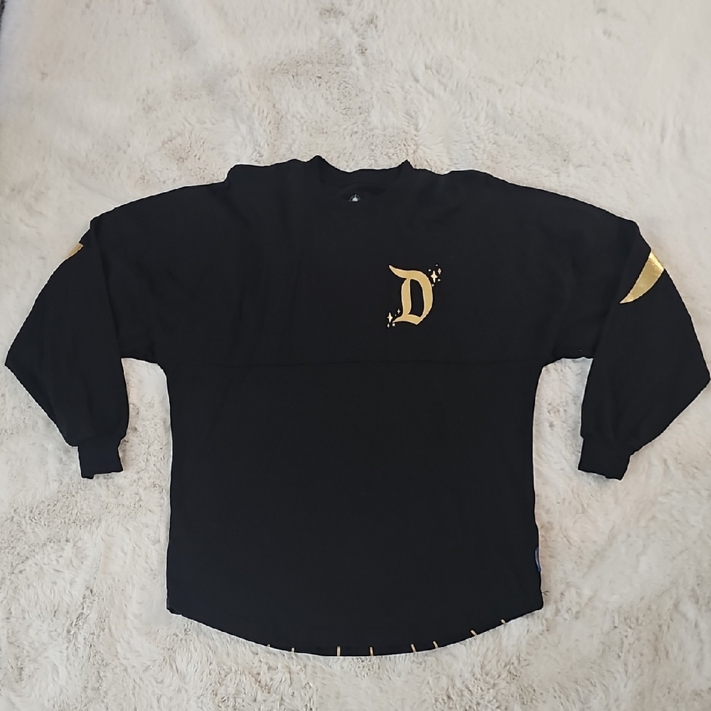 Black Sweatshirt with Gold 'D' Design